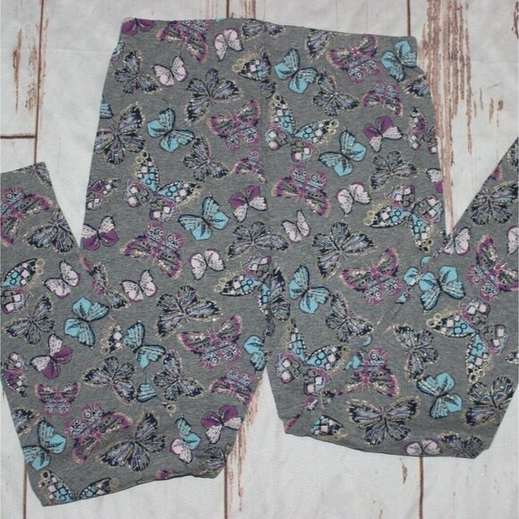 Epic Threads girls butterfly leggings-gray with gold sparkle-size XL-NWT - Picture 4 of 4